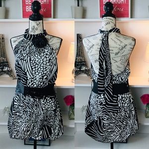 BRAND NEW! Monaco Black/White Dress